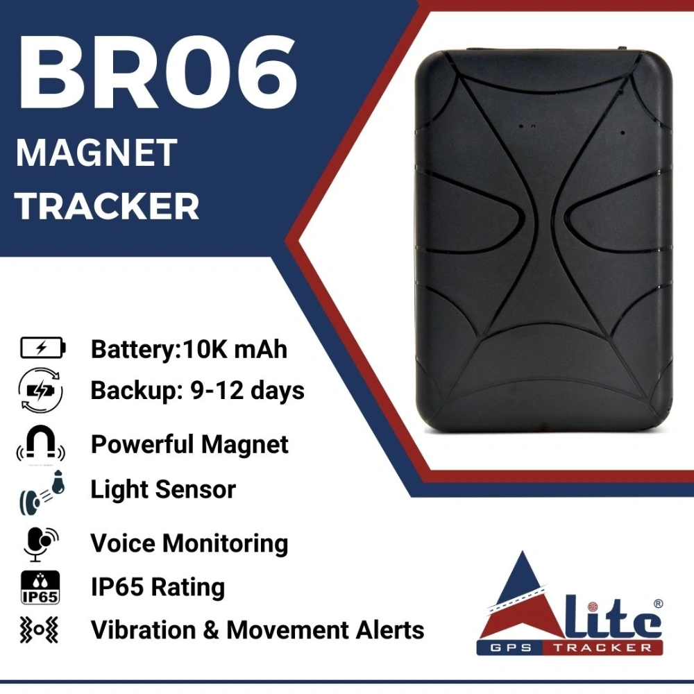Alite BR06 Magnet Based GPS Tracker (2G/4G) 10000 mAh (GPS Device+SIM+1 Year Subscription) view 5